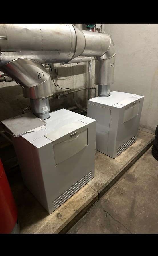 Neue Heizkessel Installation